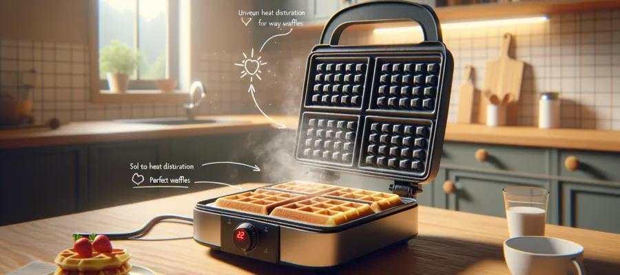 Loesungen bei ungleichmaessiger Hitzeverteilung im Waffeleisen fuer perfekte Waffeln