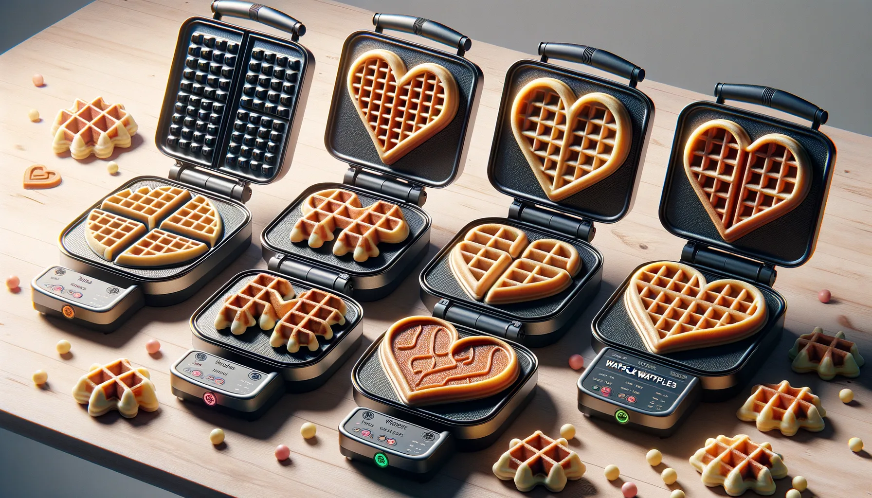 Waffeleisen kaufen fuer spezielle Waffeltypen: Belgische, Herzfoermige & mehr richtig auswaehlen