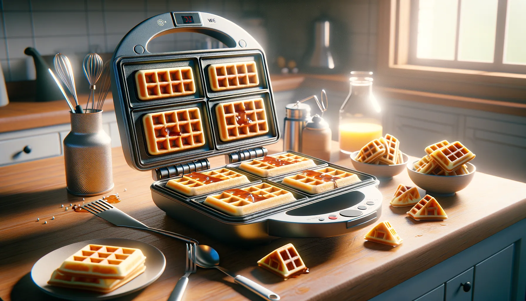 Protein-Pancake-Waffeln aus dem Waffeleisen