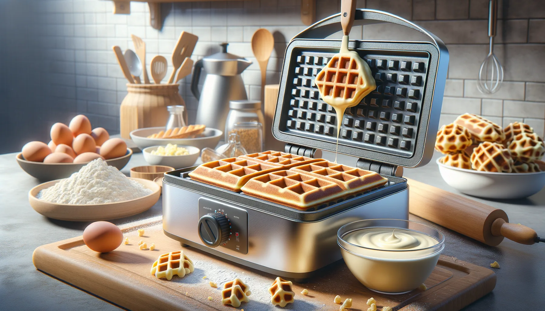 Tipps zur perfekten Teigzubereitung fuer knusprige Waffeln im Waffeleisen