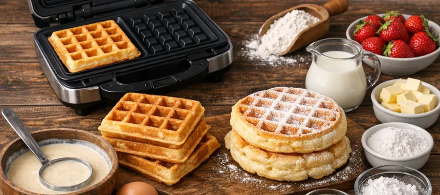 Waffeleisen: Suesse Basisrezepte fuer klassische und fluffige Waffeln