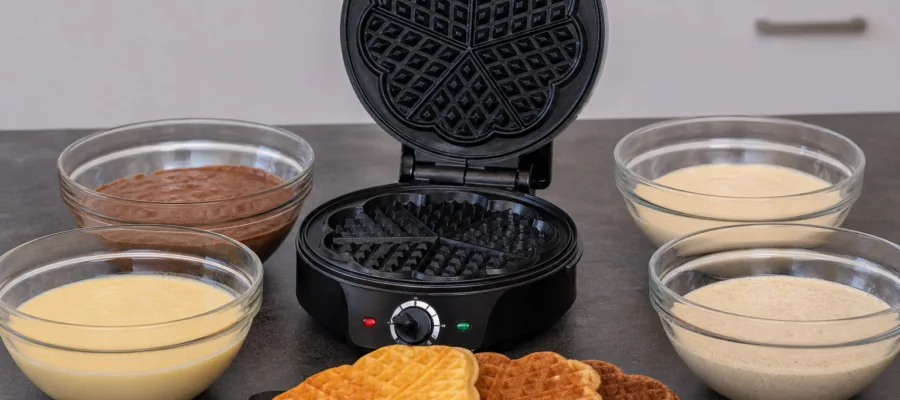 Die besten Temperatureinstellungen fuer verschiedene Waffelteigsorten im Waffeleisen