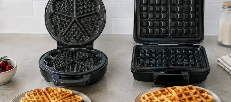 Unterschiede zwischen klassischen und belgischen Waffeleisen erklaert
