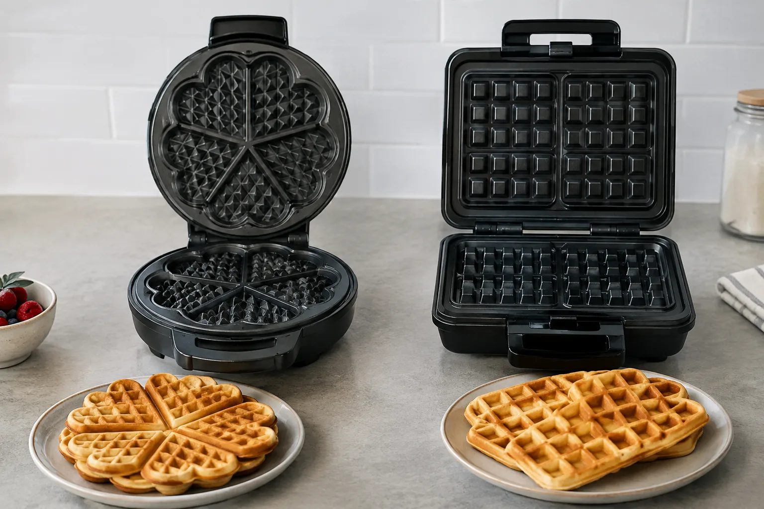 Unterschiede zwischen klassischen und belgischen Waffeleisen erklaert